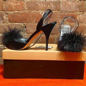 Mary Norton Ostrich Feather High Heel Size 38